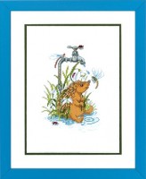 Набор для вышивания Ежик в луже (Hedgehog in a puddle) /14-092