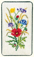 Набор для вышивания футляра для очков Полевые цветы (Field flower)
