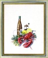 Набор для вышивания Вино и омар (Wine and lobster)