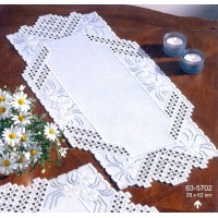 Набор для вышивания Белые цветы, дорожка (хардангер) /63-5702