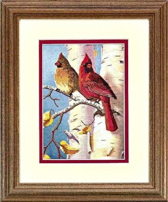 Набор для вышивания  Пара кардиналов (Cardinal Pair)