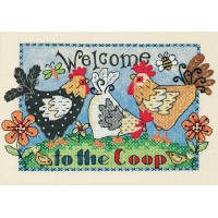 Набор для вышивания Добро пожаловать в курятник (Welcome to the Coop)