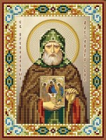Набор для вышивания бисером Икона Св. Александр Свирский
