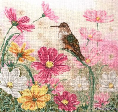 Набор для вышивания Bird And Floral (Птица и цветы)