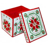 Наборы для вышивания 3D-СТИЧ на пластиковой канве Рождественская коробка (большая) /КР005