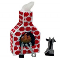 Набор для вышивания 3D-СТИЧ на пластиковой канве Комплект мебели Амелия Камин /Н009-7