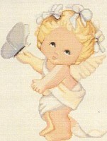 Набор для вышивания Ангел и бабочки /B368