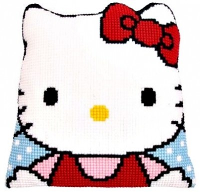 Набор для вышивания подушки Hello Kitty