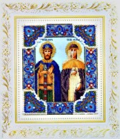 Набор для вышивания бисером Икона Св. Петр и Февронья /Б-1185