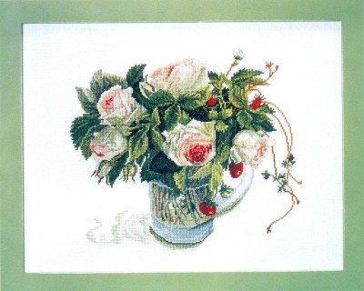 Набор для вышивания Розы и земляника (Roses and berry)