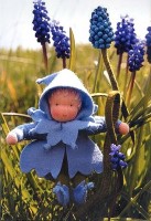 Набор для изготовления вальдорфской куклы Синий гиацинт /WIT.A40900