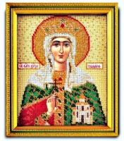 Набор для вышивания ювелирным бисером Икона Святая Царица Тамара /В-345