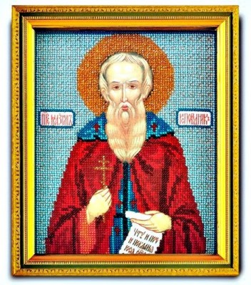 Набор для вышивания ювелирным бисером Икона Святой Максим Исповедник