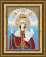 Набор для вышивания   Икона Образ Святой Великомученицы Параскевы Пятницы(пайетки)