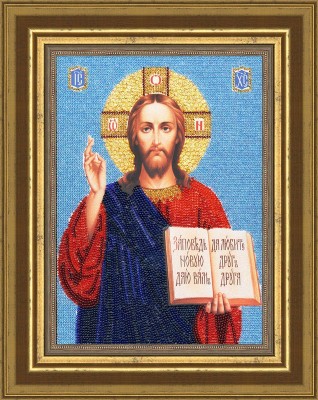 Набор для вышивания бисером Икона Образ Господь Вседержитель (Icon of Christ Pantocrator)