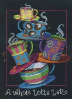 Набор для вышивания Полные кружки с кофе-латте