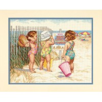 Набор для вышивания Дети на пляже /35216