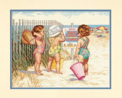 Набор для вышивания Дети на пляже