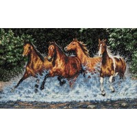 Набор для вышивания Бегущие лошади /35214