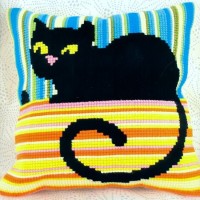 Набор для вышивания Подушка Кошка