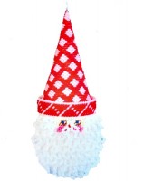 Набор для вышивания 3D-СТИЧ на пластиковой канве Игрушка на елку Санта (красный)