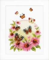 Набор для вышивания Эхинацея и бабочки /PN-0021838