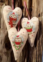 Набор для вышивания Рождественские совята (3 штуки) /PN-0147404