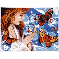Набор для вышивания Фантазия с бабочками /1182