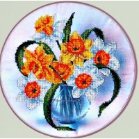 Набор для вышивания бисером Нарциссы в вазе