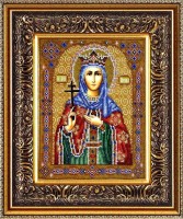 Наборы для вышивания бисером по напечатанной основе Икона Святая Мученица Ирина
