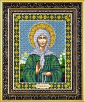 Наборы для вышивания бисером по напечатанной основе Икона Св. Блаженная Матрона Московская