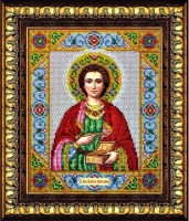 Наборы для вышивания бисером по напечатанной основе Икона Св. Целитель Пантелеймон