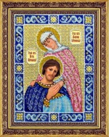 Наборы для вышивания бисером по напечатанной основе Икона Св. Князь Петр и княгиня Феврония Муромские