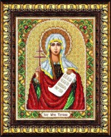 Наборы для вышивания бисером по напечатанной основе Икона Святая Мученица Татиана
