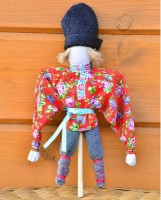 Набор для изготовления народной тряпичной  береговой куклы  КУКЛАК /HOK-7