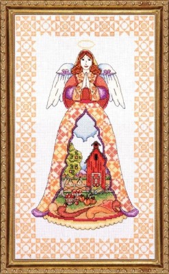 Набор для вышивания крестом Ангел осени (Autumn Angel) по рисунку Джима Шора (Jim Shore)