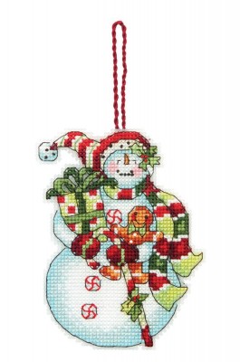 Набор для вышивания Снеговик со сладостями
