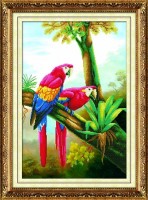 Набор для создания мозаичной картины алмазная вышивка Цветные попугаи