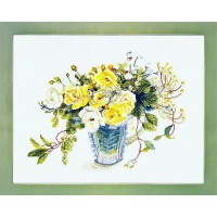Набор для вышивания Желтые розы (Yellow Roses) /FU-609 (1609)