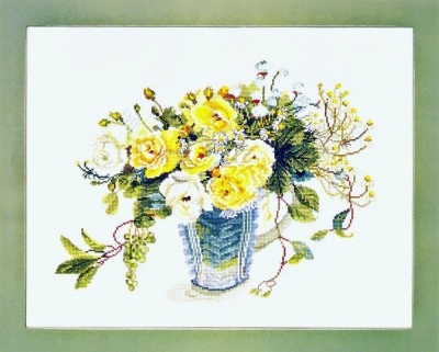 Набор для вышивания Желтые розы (Yellow Roses)