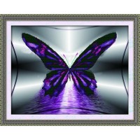 Набор для создания мозаичной картины алмазная вышивка Бабочка /80259