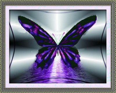 Набор для создания мозаичной картины алмазная вышивка Бабочка