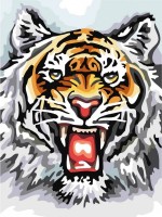 Набор для создания картины с алмазными стразами Тигр