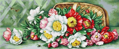 Набор для вышивания Цветы в корзине