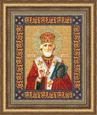 Набор для вышивания бисером Икона Святой Николай Чудотворец (Icon St.Nicolas the Wonderworker)