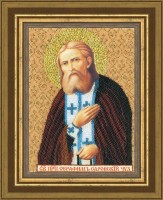 Набор для вышивания бисером Образ Святой преподобный Серафим Саровский (The Icon of Saint Seraphim of Sarov)