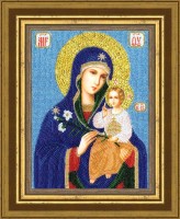 Набор для вышивания бисером Образ Божией Матери Неувядаемый цвет (The Icon of the Mother of God The Unfading Flower)