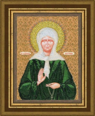 Набор для вышивания бисером Икона Образ Блаженной Матроны Московской (Icon Blessed Matrona of Moscow)