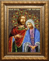 Набор для вышивания бисером Икона Святые Петр и Феврония
