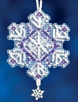 Набор для вышивания бисером Аметист кристалл (снежинка)